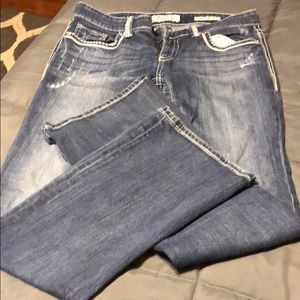 Mid rise bootcut jeans